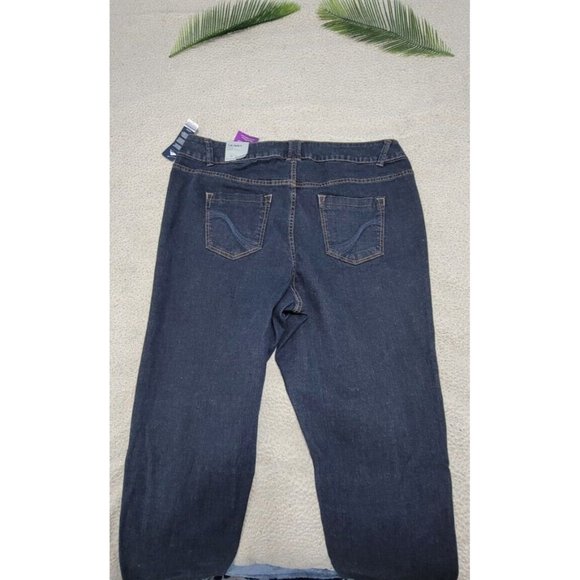 Lane Bryant Women's Curvy Straight Leg Blue‎ Denim Jeans Plus Size 20-NWT - Picture 5 of 11